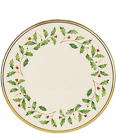 Image of Lenox Holiday Collection Holly & Berry Salad Plate