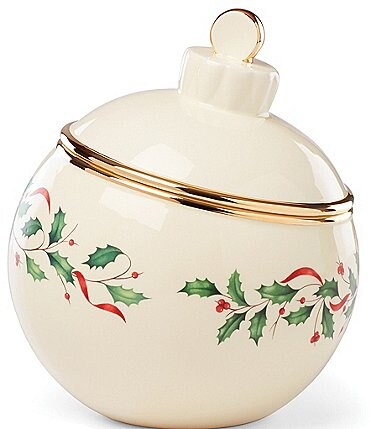 Image of Lenox Holiday Ornament Figural Cookie Jar