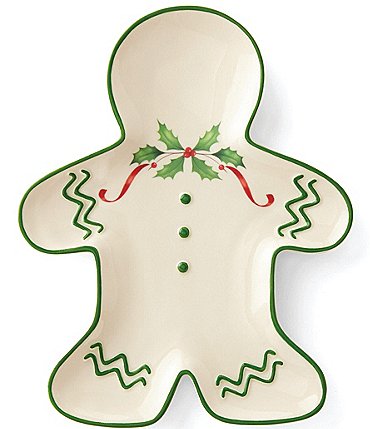 Image of Lenox Hosting the Holidays Gingerbread Man Accent Plate
