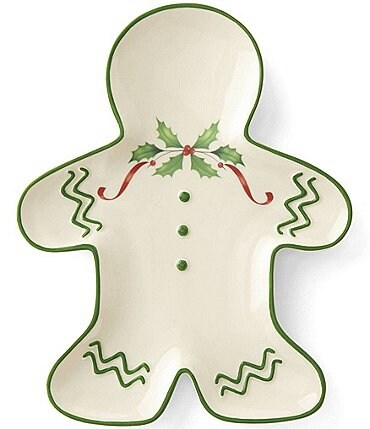 Image of Lenox Hosting the Holidays Gingerbread Man Accent Plate