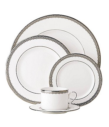 Image of Lenox Lace Couture Platinum 5-Piece Place Setting