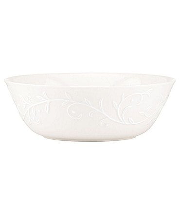 Image of Lenox Opal Innocence Carved Scroll Porcelain 6.5" All-Purpose Bowl