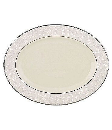 Image of Lenox Pearl Innocence China 13" Oval Platter