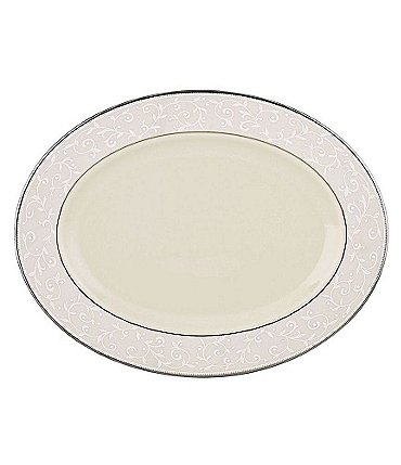 Image of Lenox Pearl Innocence China Oval Platter