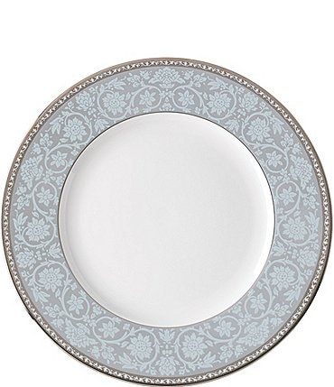 Image of Lenox Westmore Floral Platinum Bone China Accent Salad Plate