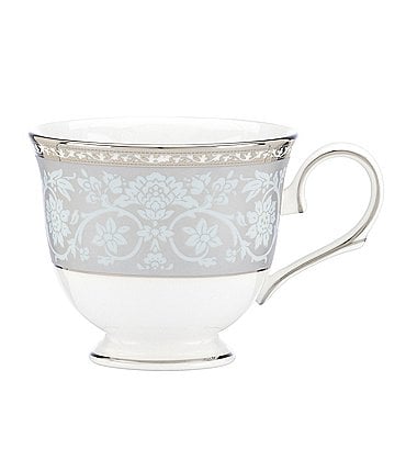 Image of Lenox Westmore Floral Platinum Bone China Cup