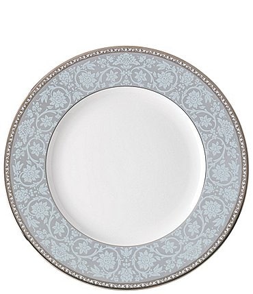 Image of Lenox Westmore Floral Platinum Bone China Dinner Plate
