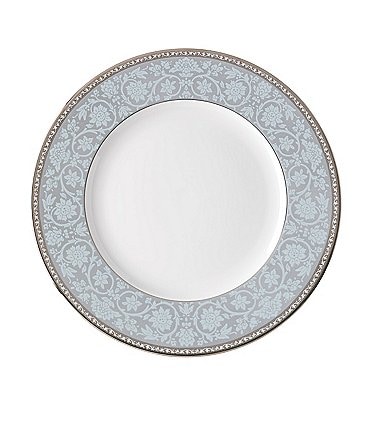Image of Lenox Westmore Floral Platinum Bone China Dinner Plate