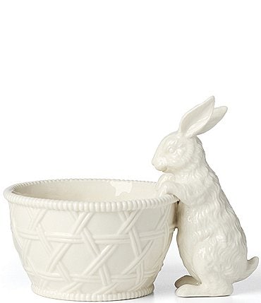 Image of Lenox Wicker Creek Bunny Candy Dish