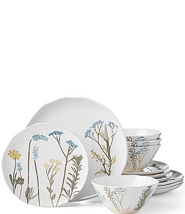 Image of Lenox Wildflowers 12-Piece Dinnerware Set