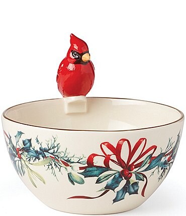 Image of Lenox Winter Greetings Bowl with Cardinal