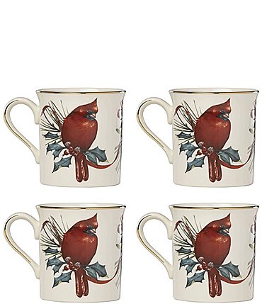 Image of Lenox Winter Greetings Mugs, Set of 4