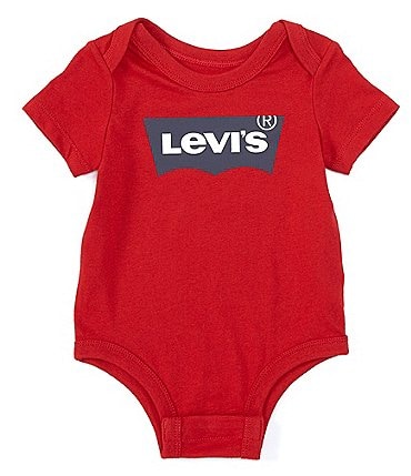 Image of Levi's® Baby Newborn-9 Months Short-Sleeve Batwing Bodysuit