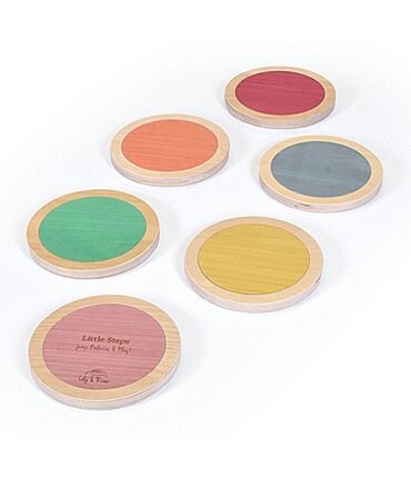 Image of Lily & River Little Steps Rainbow Wooden Stepping Stones