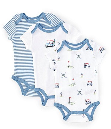 Image of Little Me Baby Boys 3-9 Months Golf Club Bodysuit 3-Pack