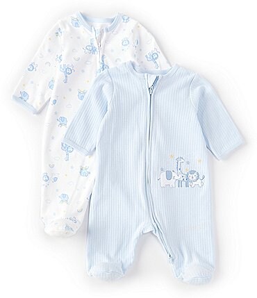 Image of Little Me Baby Newborn-9 Months Magic Safari Long-Sleeve Footed Coverall Set