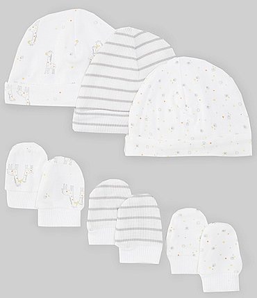 Image of Little Me Baby Boys Funtime Hat & Mitt Set