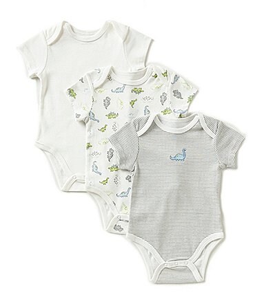 Image of Little Me Baby Boys Newborn-9 Months Tiny Dinos 3-Piece Bodysuit Set