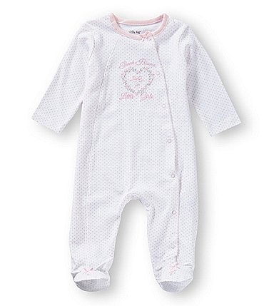 Image of Little Me Baby Girls Preemie-9 Months Thank Heaven for Girls Footed Coverall