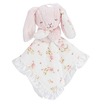 Image of Little Me Baby Girls Vintage Rose Bunny Snuggle Buddy