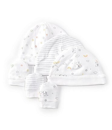 Image of Little Me Baby Lucky Pups Hat & Mitten Six-Piece Set