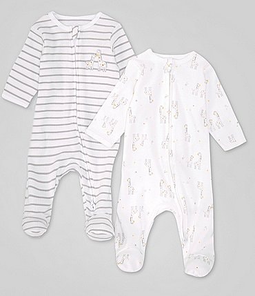 Image of Little Me Baby Newborn-9 Months Funtime Long-Sleeve Footie Coverall 2-Pack