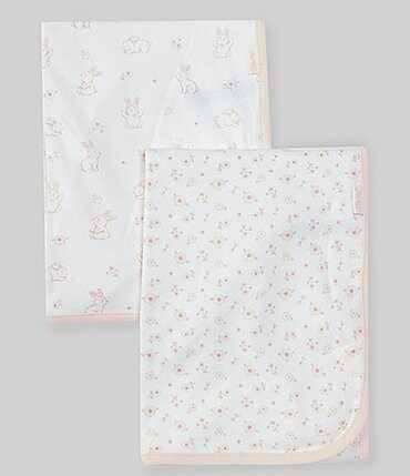 Image of Little Me Playtime Baby Girls 2-Pack Receiving Blanket