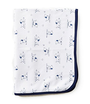 Image of Little Me Puppy Toile Printed Blanket