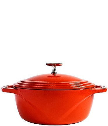 Image of Lodge Cast Iron USA Enameled Round Dutch Oven, 6 Qt.