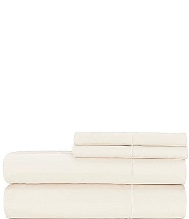 Image of Luxury Hotel 600 Thread-Count Supima Cotton Striped Sheet Set with FabFit Technology