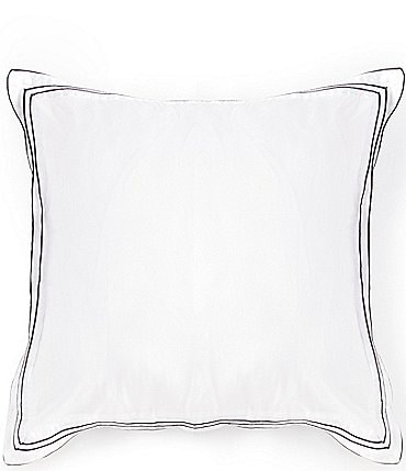 Image of Luxury Hotel Elegance Sateen Flange Trim Euro Sham