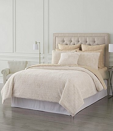 Image of Luxury Hotel Leone Faux Fur Comforter Mini Set
