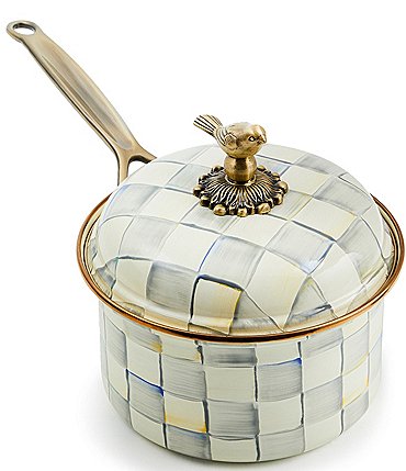Image of MacKenzie-Childs Check Covered Saucepan, 2.5 Qt.