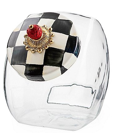 Image of MacKenzie-Childs Cookie Jar with Courtly Check® Lid