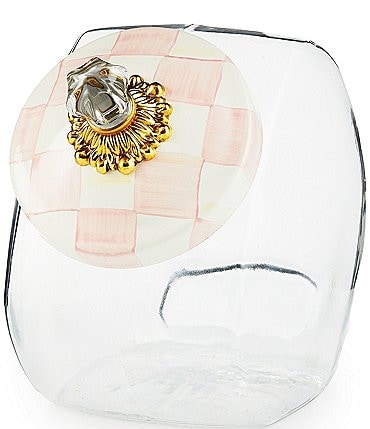 Image of MacKenzie-Childs Cookie Jar with Check Lid