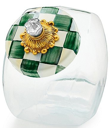 Image of MacKenzie-Childs Cookie Jar with Check Lid