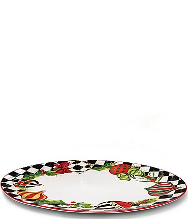 Image of MacKenzie-Childs Holiday Collection Deck the Halls Serving Platter