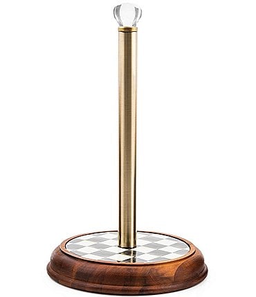 Image of MacKenzie-Childs Check Wood Paper Towel Holder