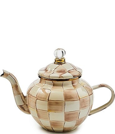Image of MacKenzie-Childs Check 4 Cup Teapot