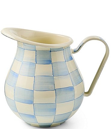 Image of MacKenzie-Childs Check Enamel Pitcher