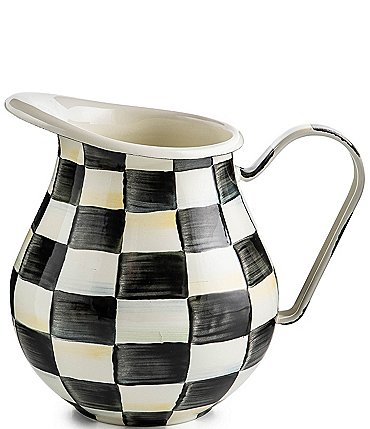 Image of MacKenzie-Childs Check Enamel Pitcher