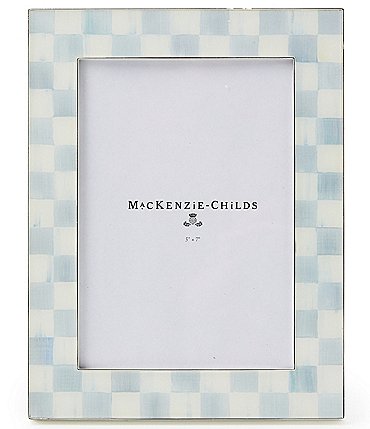 Image of MacKenzie-Childs Check® Silver Plated 5 x 7 in. Frame