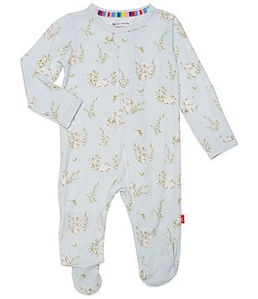 Image of Magnetic Me Baby Boys Newborn-9 Months Hoppily Ever After Footed Coverall