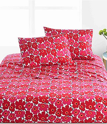 Image of Marimekko Mini Unikko Floral Sheet Set