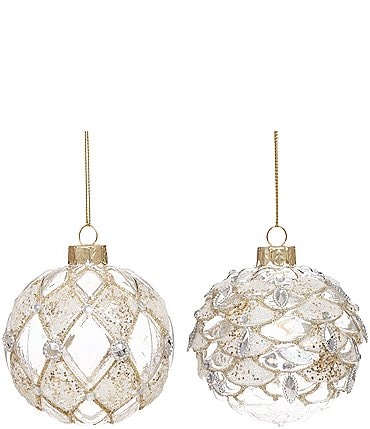 Image of Mark Roberts Holiday Collection 12-Piece Assorted Heirloom Ball Ornament Set