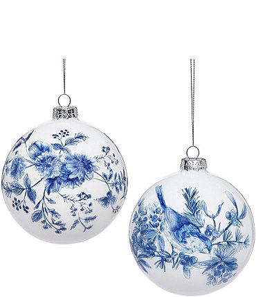 Image of Mark Roberts Holiday Collection 6-Piece Assorted Chinoiserie Ball Ornament Set