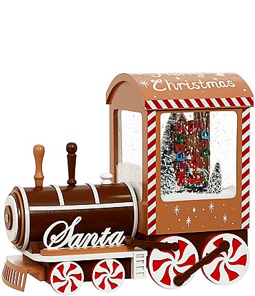 Image of Mark Roberts Holiday Collection Snowing Train with Tree Tabletop Decor