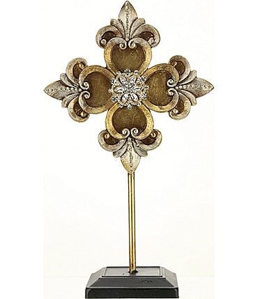 Image of Mark Roberts Jeweled Fleur De Lis Finial Figurine