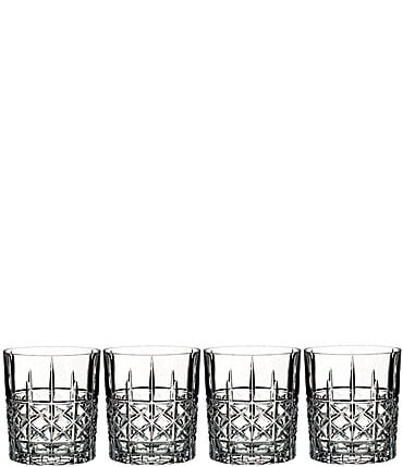 Image of Marquis by Waterford 4-Piece Brady Crystal Double Old Fashioned Glass Set