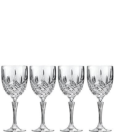 Image of Marquis by Waterford Markham 4-Piece Goblet Traditional Crystal Wine Glass Set